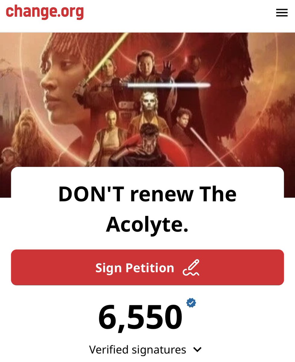 BenHartWithNoE's tweet image. I think these two petitions have ended up encapsulating #StarWars Fandom as a whole:

👉 A majority of normal people with varied opinions who want Star Wars to thrive.

Versus

👉 A minuscule vocal minority who do nothing but mindlessly hate and try to ruin it for everyone else.