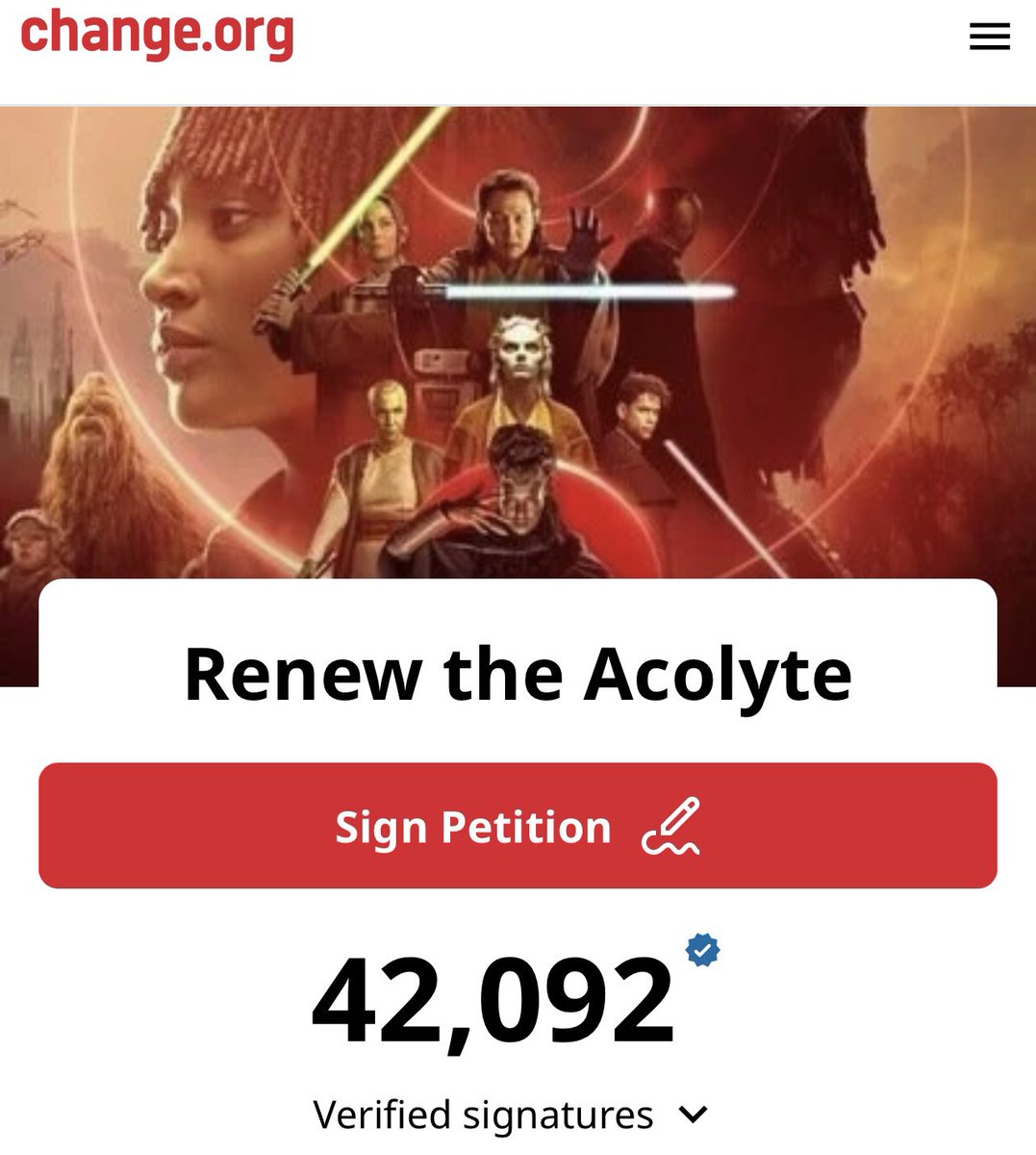 BenHartWithNoE's tweet image. I think these two petitions have ended up encapsulating #StarWars Fandom as a whole:

👉 A majority of normal people with varied opinions who want Star Wars to thrive.

Versus

👉 A minuscule vocal minority who do nothing but mindlessly hate and try to ruin it for everyone else.