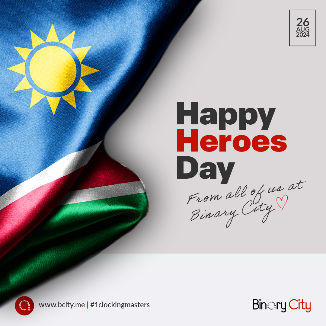 binary_city's tweet photo. Happy Heroes Day Namibia! 💪❤️🇳🇦
#HeroesDayNamibia2024 #BinaryCity
https://t.co/wuqUlyCkPX https://t.co/Hw1lKvXgbc