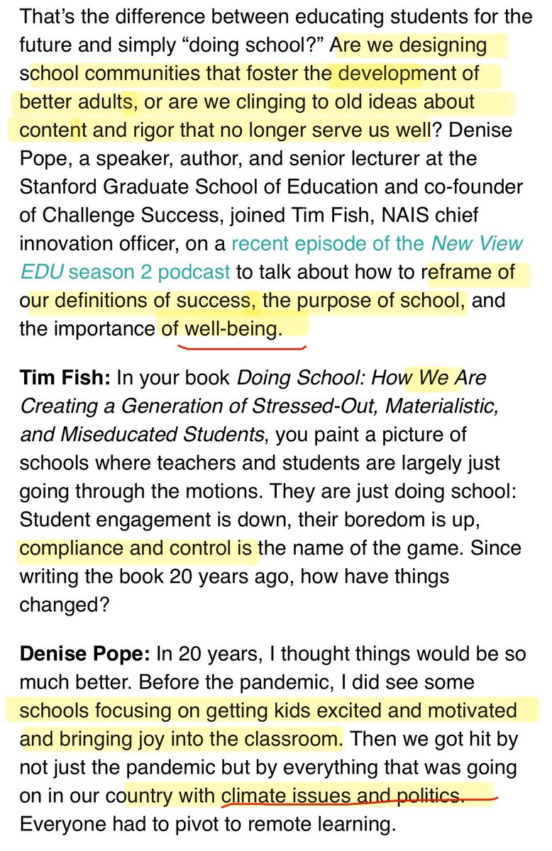 owl_elc's tweet photo. 🚨This article appeared as "Getting to Flow" in the Fall 2022 issue of Independent School. See if anything catches your eye...
Recognize those names of the "theorists" and "ideologues" whose wisdom (cough, gag, 🤮) Pope turns to for the "WHY" of education? Freire ring a bell? 

Now don't see how the why, determined the what and the how (praxis), and that it is and has always been INTENTIONAL? 

They pretend it was all about content before. That's hogwash. It was more about content than it is now, but it was always moving towards this moment. They just needed a good "crisis" to shut things down so they could "innovate." 
@ConceptualJames @iamlisalogan @thepalmerworm @JDHaltigan @LoganLancing @Van_Blogodidact @UndercoverMoth9 @suzylebo @luce_lexi @Commoncorediva @lynnsdavenport @HogeAnita @CBradleyThomps1