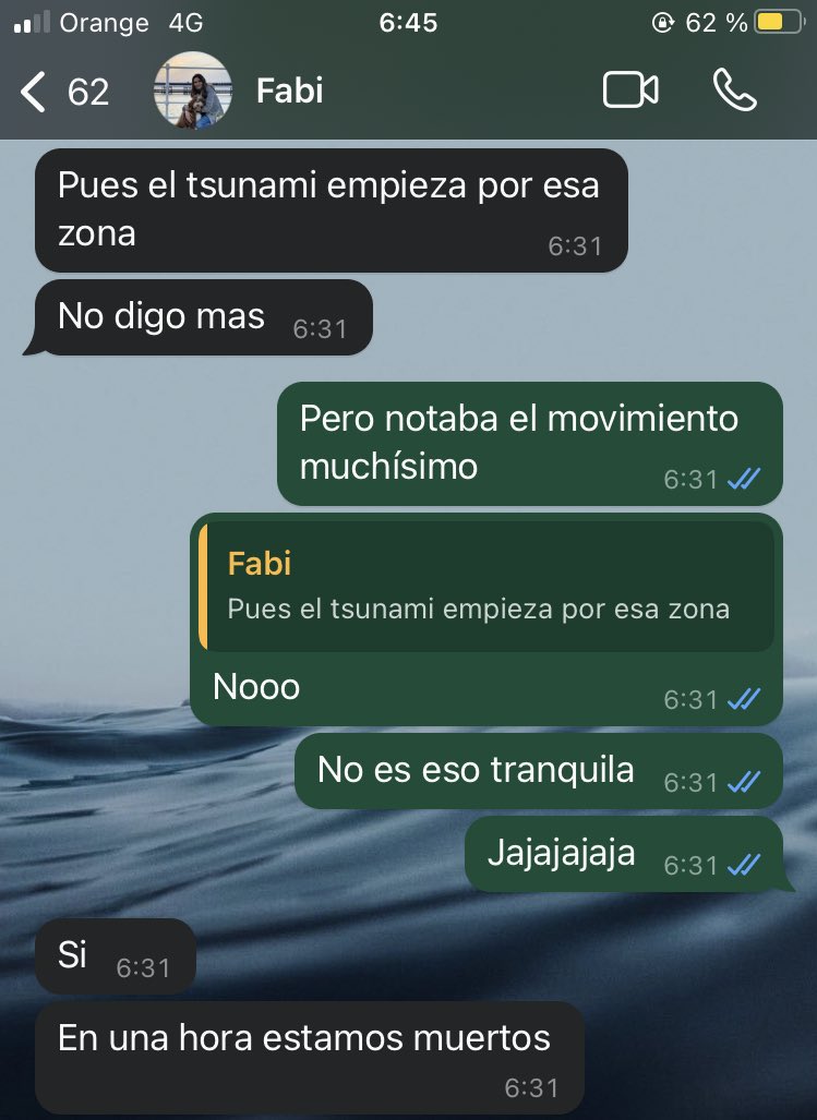 Mi hermana la más tranquila después del terremoto en Huelva 😂
