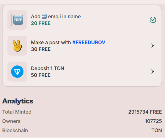 dealszon1's tweet photo. #Hot Wallet New Task 
Do Tasks Get Free Token
👉https://t.co/dmNlz0ipEr
Complete 3 simple task and get 100 #Token
#FREEDUROV #FreePavelDurov #ton https://t.co/vzThr77lyi