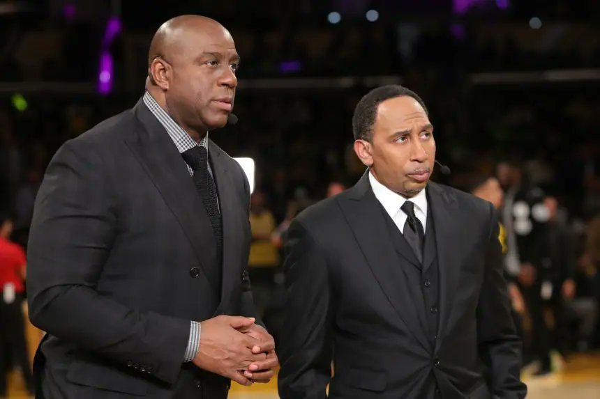 dunkdigest's tweet photo. Magic Johnson eviscerates Anthony Edwards for disrespecting previous generations: ‘I don’t never respond to a guy that’s never won a championship’ https://t.co/zd55V9MsEr