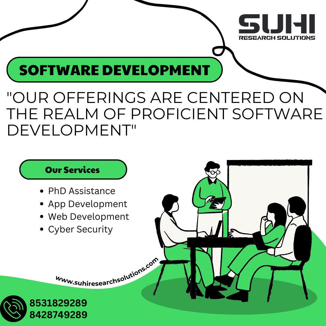SuhiResearch's tweet photo. OUR OFFERINGS ARE CENTERED ON THE REALM OF PROFICIENT SOFTWARE DEVELOPMENT

#suhiresearchsolutions #thesis #thesishelp #thesislife #thesiswriting #PhD #phdassistance #phdguidance #phdjourney #phdstudent #phdproblems #phdresearch #phdcandidate #PhDsupport #phdsupportgroup https://t.co/2xAswlOkeJ