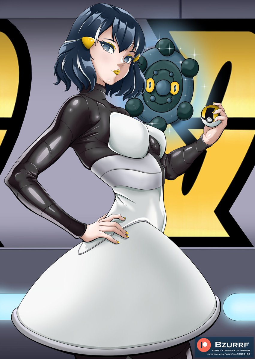 bzurrf's tweet image. Commisson done for @Zer0theP of Dawn being &quot;convinced&quot; to join team Galactic! Plus a skirtless alt outfit.  #Pokemon #pokeart