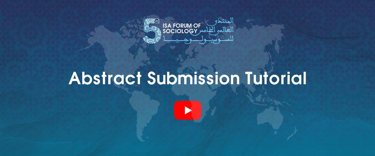 Get your abstracts ready for the 5th ISA Forum of Sociology! 🚀 

We've just uploaded a new video on our ISAsociotube channel! 📺 Watch #ISAforum25 Abstract Submission Tutorial to navigate your submission with ease.

▶️ youtu.be/p_dRzY4k_o4?fe…