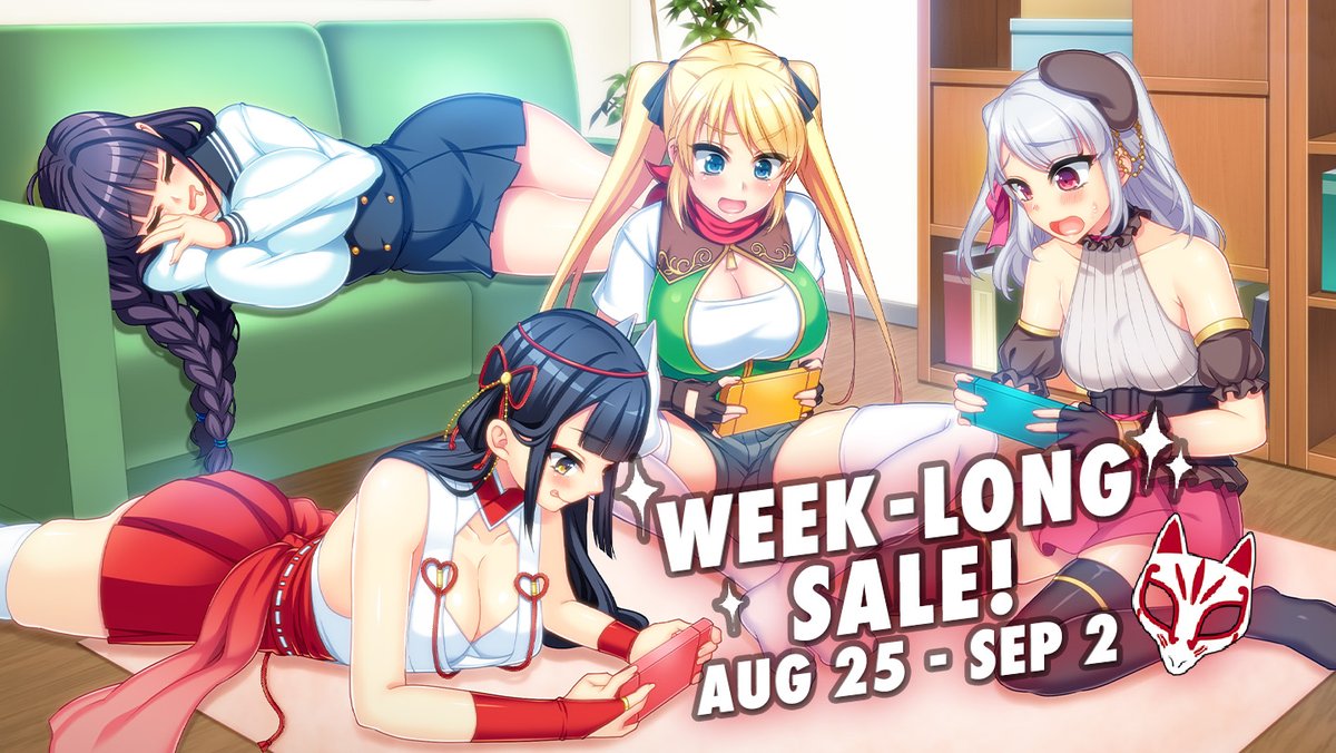 KaguraGames's tweet photo. The sale is live and so is our giveaway! Enter for a chance to win $20 USD Steam Credit and our games! 

All you have to do is:

🥰 Follow us (@KaguraGames)!
🔁 Retweet this tweet!
❤️ Join the giveaway at https://t.co/larTBcF7WZ https://t.co/IVzlHcIHYd