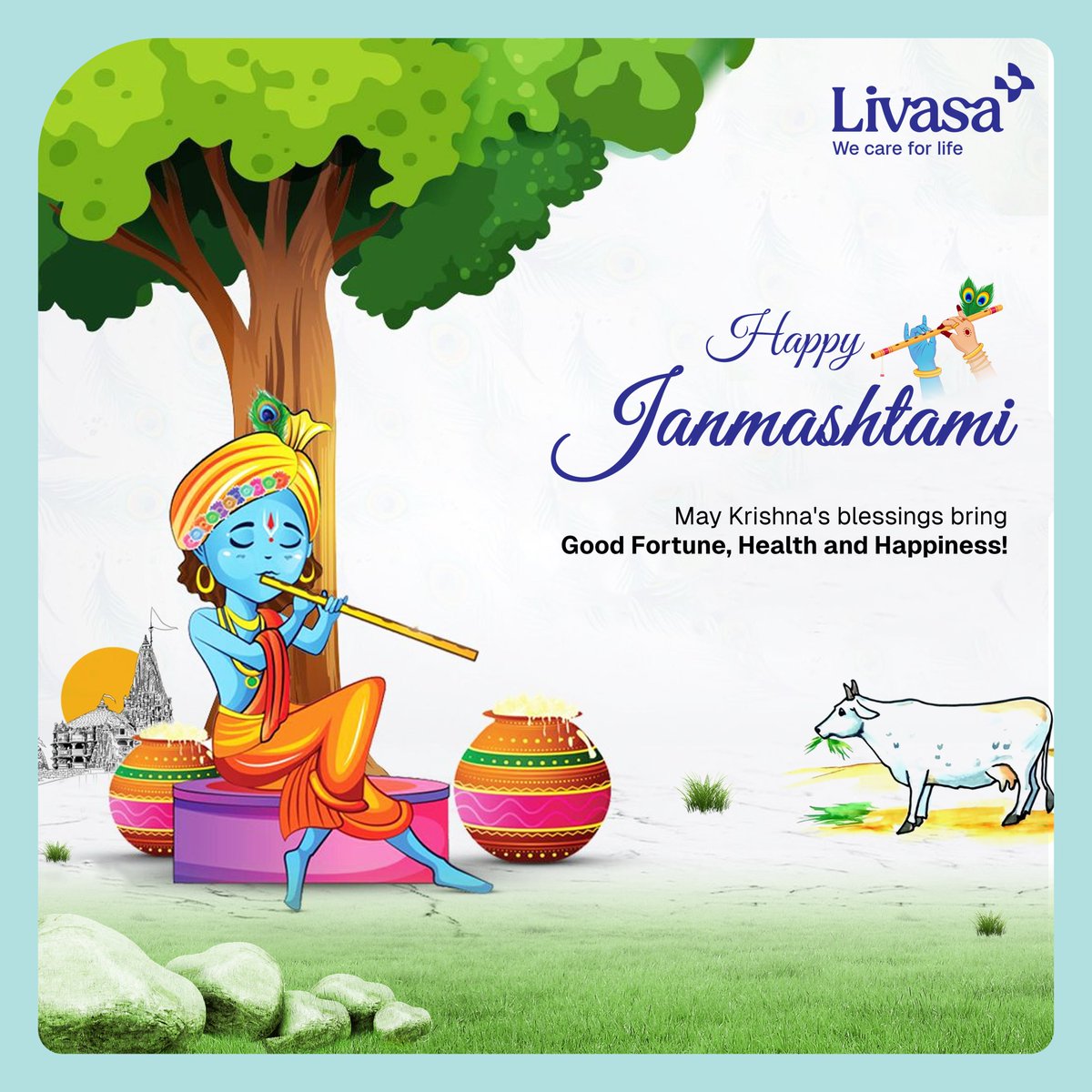 On this auspicious day of Janmashtami, may the spirit of Lord Krishna bring peace and harmony to your life. Celebrate with devotion and spread love and joy to those around you.

#Janmashtami2023 #KrishnaConsciousness #FestiveVibes #LIvasaHospital