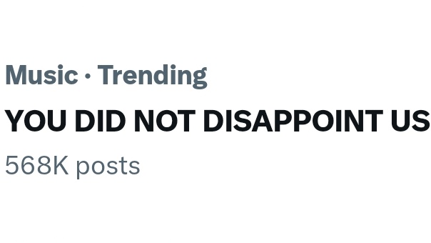 میلیونی بشه ؟
YOU DID NOT DISAPPOINT US YOONGI
YOU DID NOT DISAPPOINT US YOONGI
YOU DID NOT DISAPPOINT US YOONGI
YOU DID NOT DISAPPOINT US YOONGI.‌