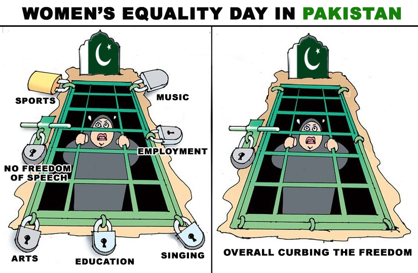Mustafa8662561's tweet photo. On Women's Equality Day, consider this:  Opportunities in sports, education and the arts in Pakistan are exclusive to men.
#WomensEqualityDay #EqualRights #EmpowerWomen #BreakTheBarriers #FightForEquality #WomenDeserveMore #RiseAboveLimits #EqualityForAll #StandForChange https://t.co/3thyFO123n