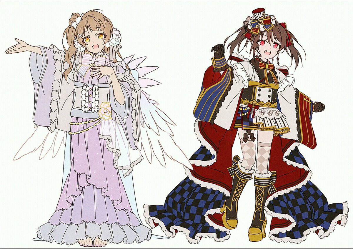 南ことり ,矢澤にこ 「#気ままに和服化」|hakusaiのイラスト