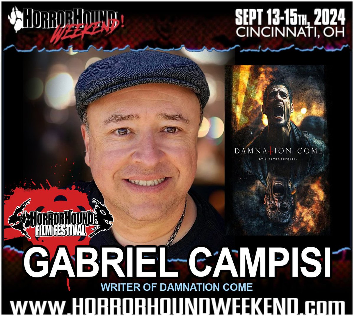 If you're a horror fan, be sure to stop by HorrorHound Weekend in Cincinnati next month and say hi!  I guess I'm a Finalist again with #DamnationCome.

horrorhound.com/Conventions/Fi…

#filmfreeway #horrorhound #horrorhoundweekend #indiefilm #hollywood #writer #producer
