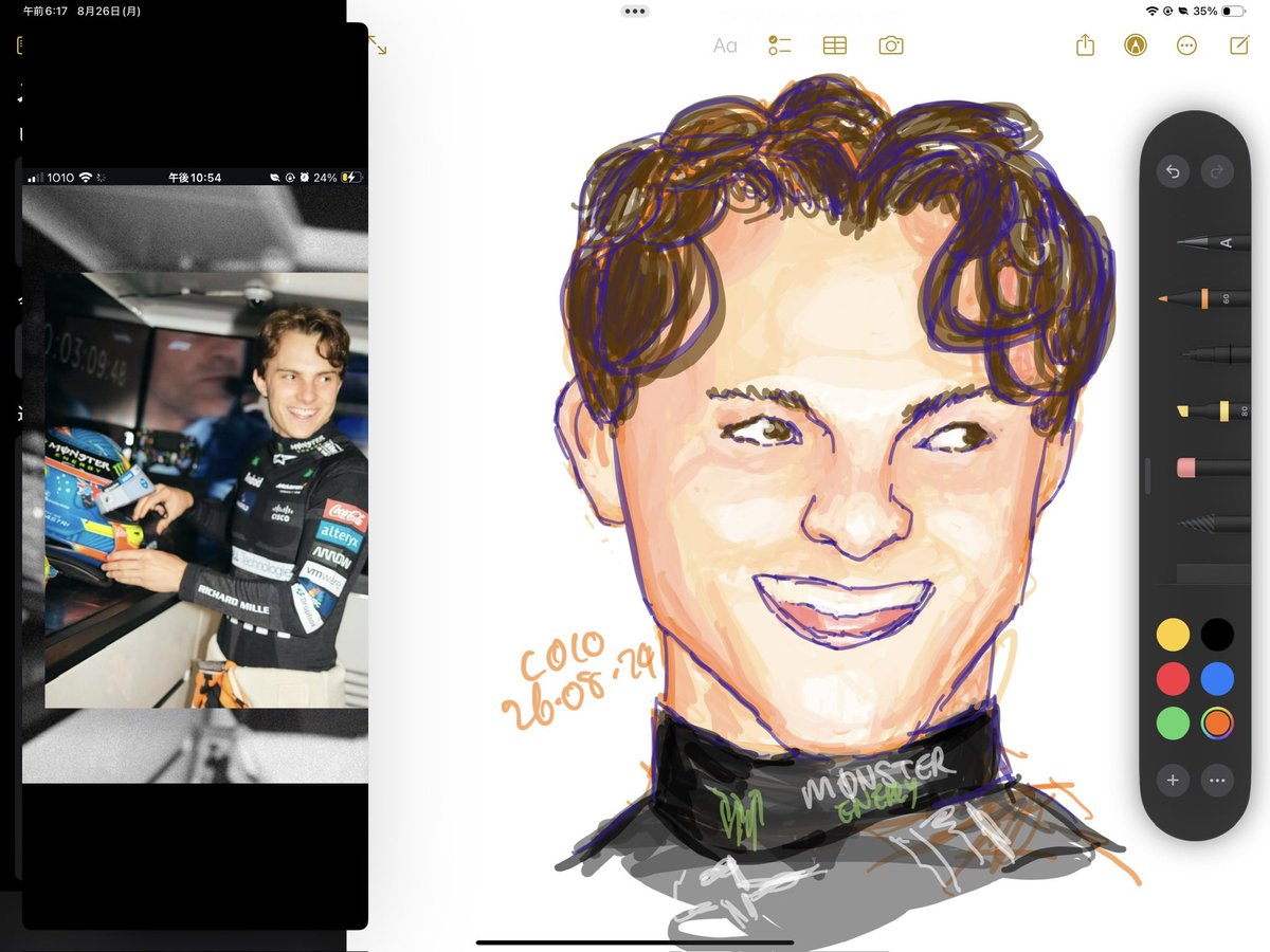 coconu_t_'s tweet image. throwing notes app oscar piastri out into the wild untagged