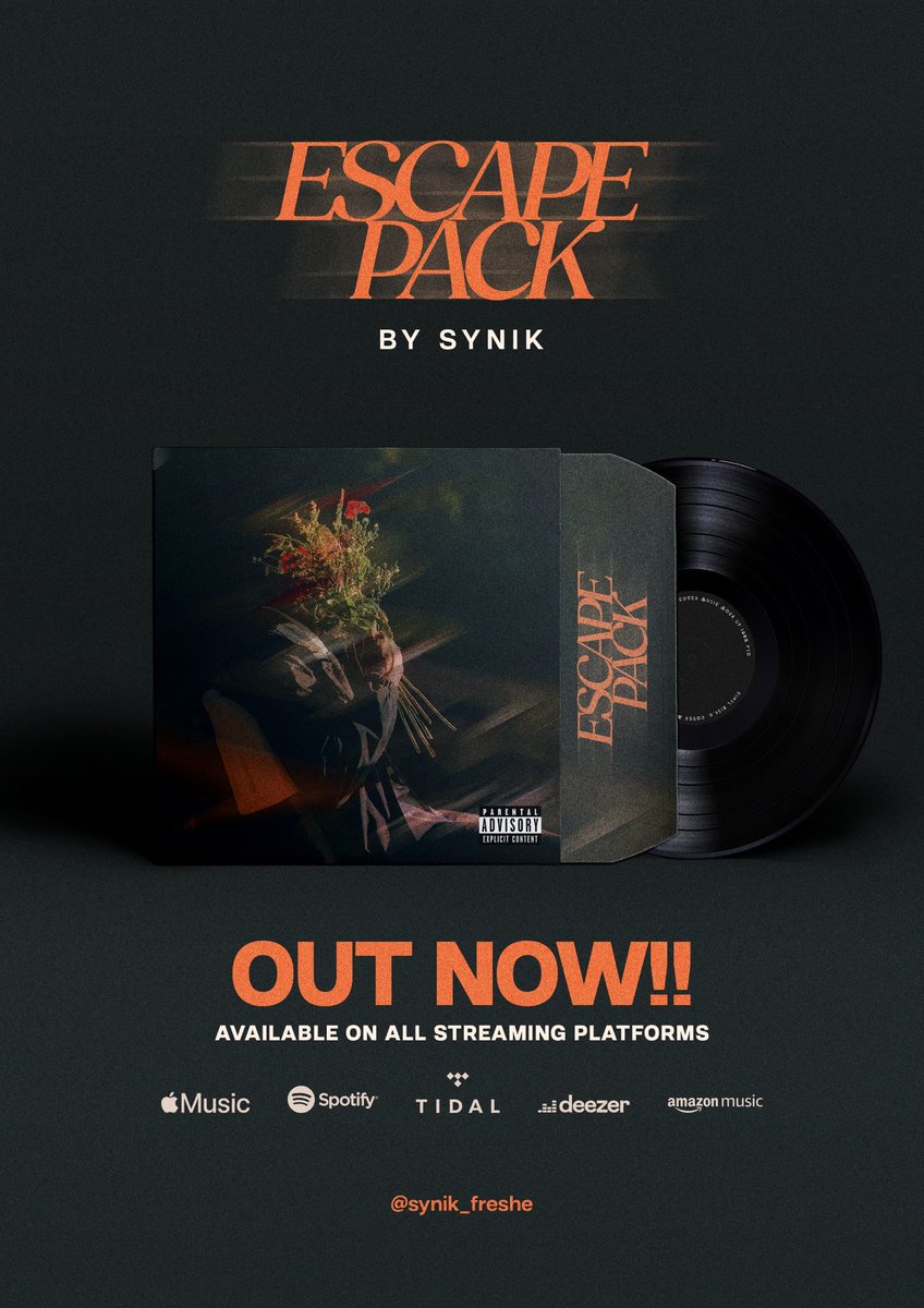 Atatepanda's tweet photo. Synik just released this masterpiece 🙌🏾🔥🔥 EP on fire
#Escapepack
General link: https://t.co/JyeHTawH48 https://t.co/YtXfw1gEvB