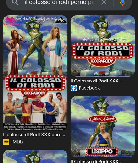 "🎥🎥🎥🎥🎥IL COLOSSO DI RODI XXX PARODY🎬🎬🎬🎬🎬"!!! BY MAX BIONDI https://t.co/utA08eXETT