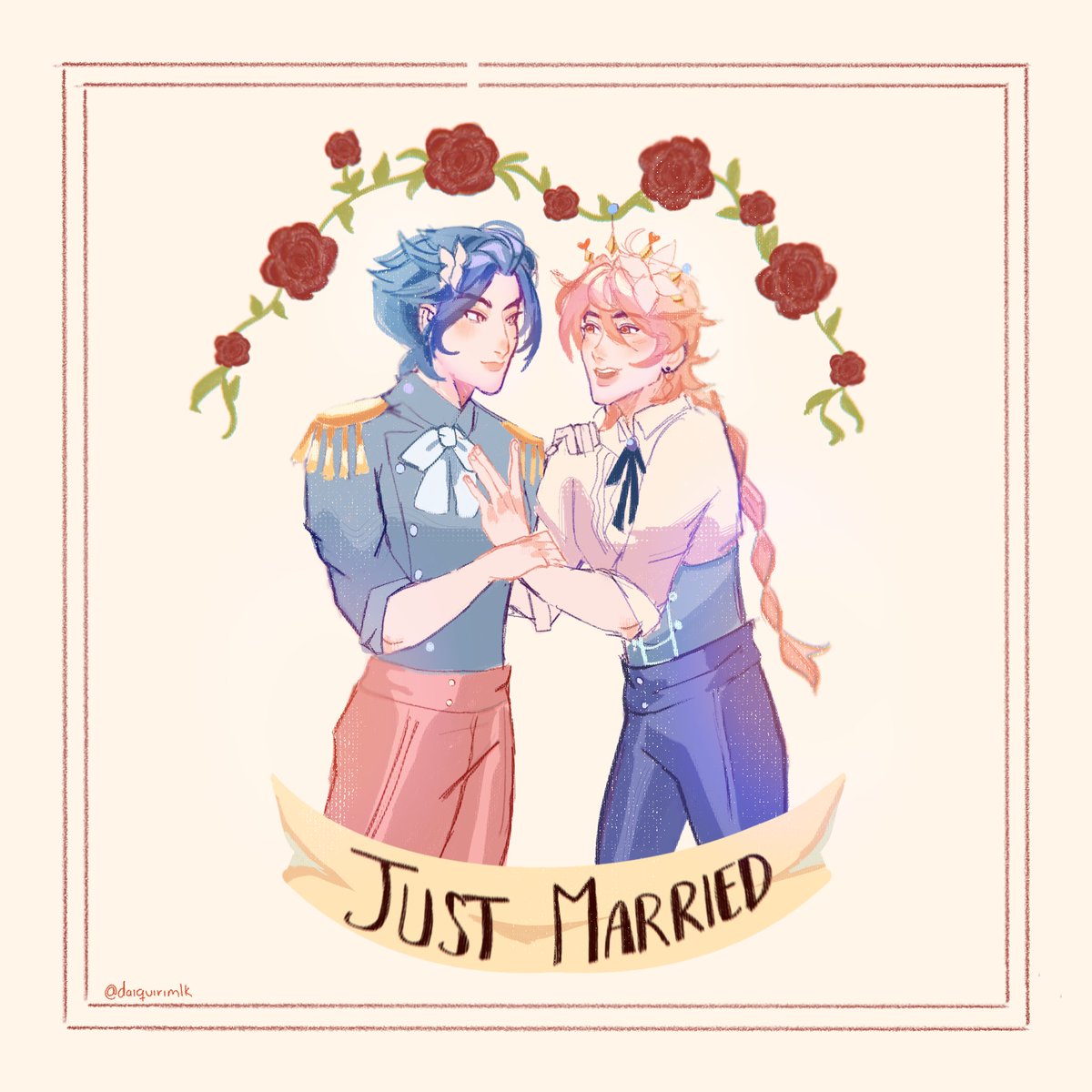 kimichi_cm's tweet image. Sadly I only could post 2 times in this #aether_week2024 but I am happy with participating 

Here! Combined Day 3 Royalty with Marriage!

#XiaoAether #xiaother #xiaoae