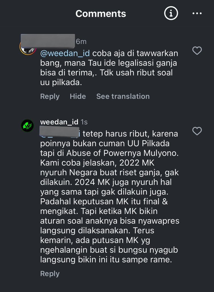 weedan_id's tweet photo. Maaf, kami gak bisa diem ketika ada seonggok orang yang sedang membegal konstitusi https://t.co/dzDFds5F63