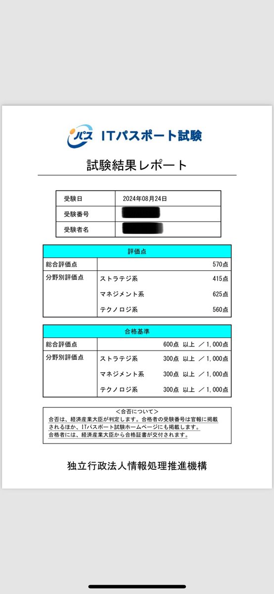 24日にITパスポートを受けたのですが総合評価点が570点でした。10月中旬に再受験しようと思っており参考書を購入しようと思っているのですが、おすすめの参考書を知っている方ご教授ください。