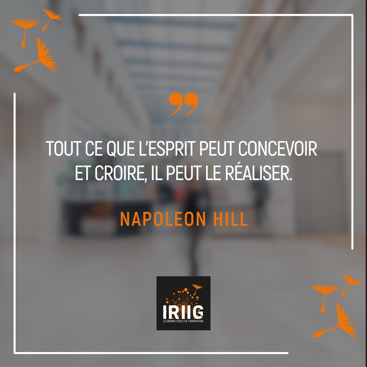 Belle semaine inspirante à tous ! #EnjoyImpactInnovation #WeAreIRIIG #citation #inspiration #mondaymotivation