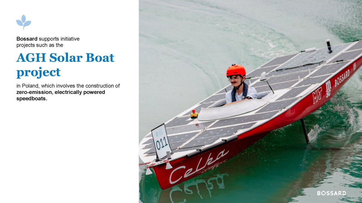 BossardGroup's tweet image. #SustainabilityMonday: At Bossard, #Innovations are used to optimize internal processes and to offer innovative services and product solutions for customers. Learn more about how Bossard Poland supported the AGH Solar Boat Team: 🚣 buff.ly/3KOEgEc
#CollaborativeSupport