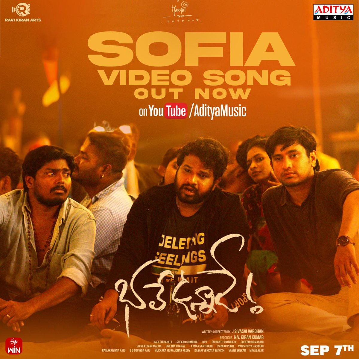 A song dedicated to all the heartbroken boys 💔❤️‍🩹

youtu.be/8ESNq-9LthU 

Here’s #Sofia video song from #BhaleUnnade 

Worldwide grand release on Sep 7th. 

#BhaleUnnadeonSep7 

<a href="/DirectorMaruthi/">Director Maruthi</a> <a href="/itsRajTarun/">Raj Tarun</a> <a href="/Jssaivardhan/">Sivasai</a> <a href="/funfullent/">funfullentertainments</a> <a href="/Manishakandkur/">Manisha kandkur</a> #RaviKiranArts