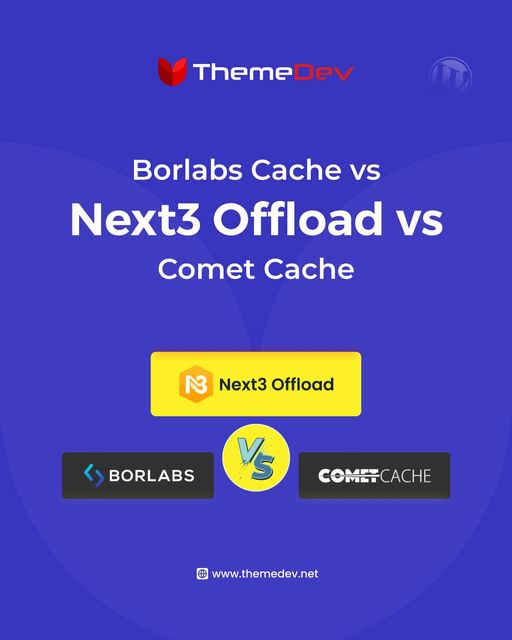 williamjhonson_'s tweet image. Borlabs Cache vs Comet Cache vs Next3 Offload
Borlabs Cache, Comet Cache, and Next3 Offload. Also, we’ll provide a clear comparison of Borlabs Cache vs Comet Cache vs Next3 Offload
For details: themedev.net/blog/borlabs-c…
#WordPress #Plugin #MediaOptimization #Next3Offload