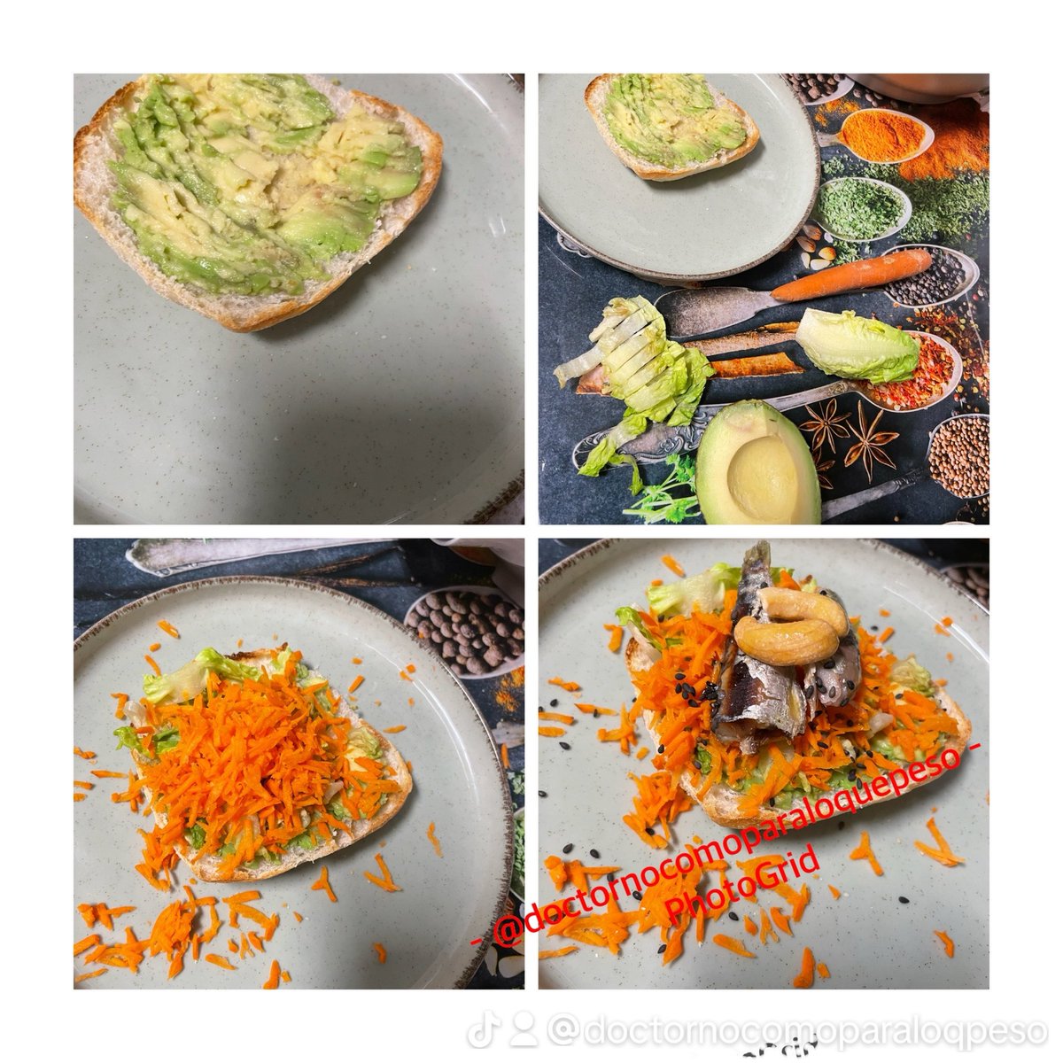 Elelainie's tweet photo. Preparando cuerpo y mente para vuelta con rebanada de pan con aguacate, lechuga, zanahoria rallada, sardinillas en aceite, anacardos, sesamo negro y AOVE, buenos dias!! #ultimasemana #desayunando #proteina #calcio #betacarotenos #frutossecos #desayunocompleto #querico #nutricion https://t.co/ULeuH2plLN