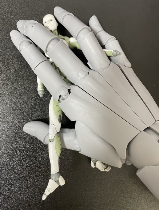 届いた!手が…!