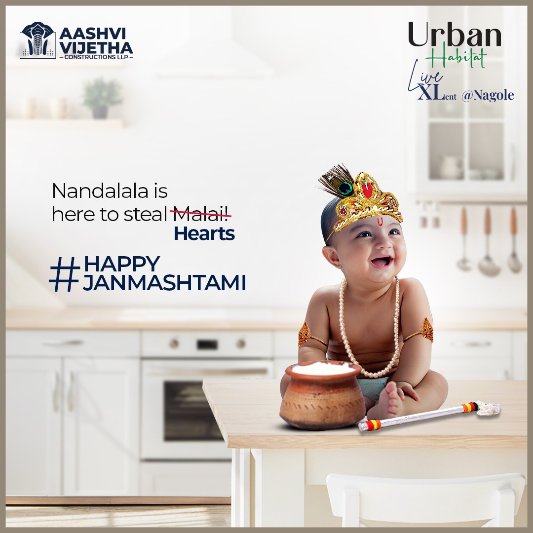 Vijethainfra's tweet photo. Watch out for the sweetest thief in the house!
May your home be filled with the delight of Krishnaβs playful escapades.
Happy Janmashtami!
#vijethaprojects #HappyJanmashtami #krishnajanmashtami #lordkrishna #celebration https://t.co/a3tGcT0LX5