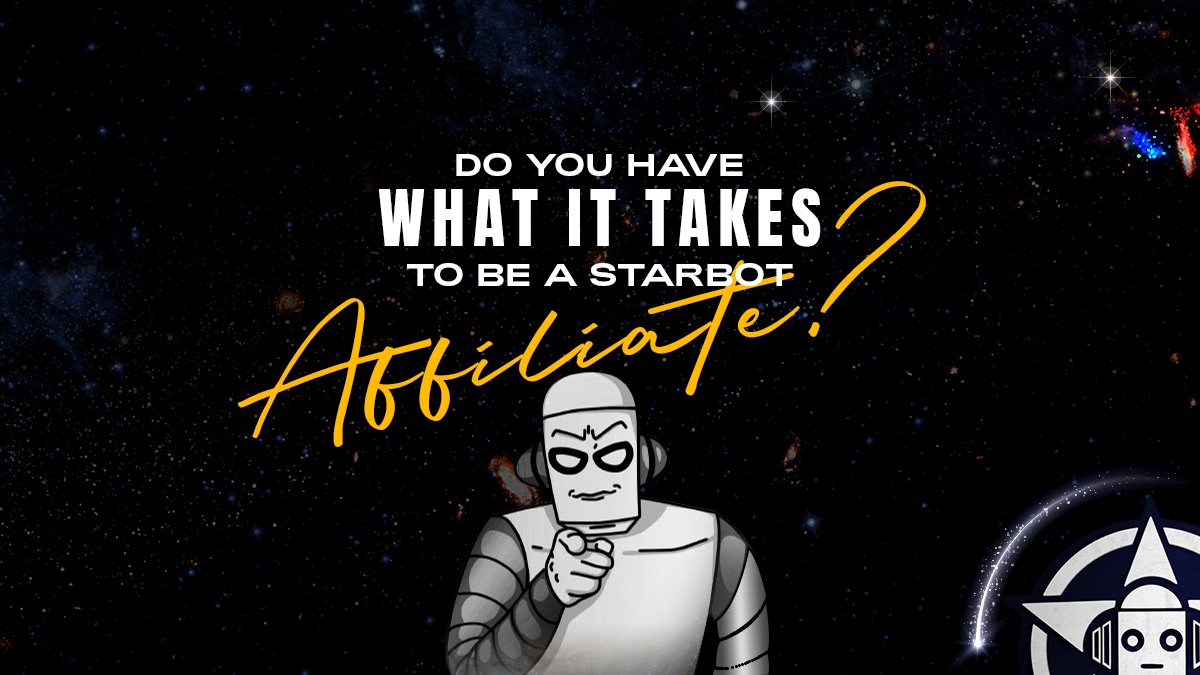 StarbotPro's tweet photo. Do you have what it takes to be a Starbot Affiliate?
You can benefit directly from bringing active users to #Starbot! Depending on your $STAR token holdings, you can directly receive up to 50% of their trading fees π€© https://t.co/hH8T0W184y
