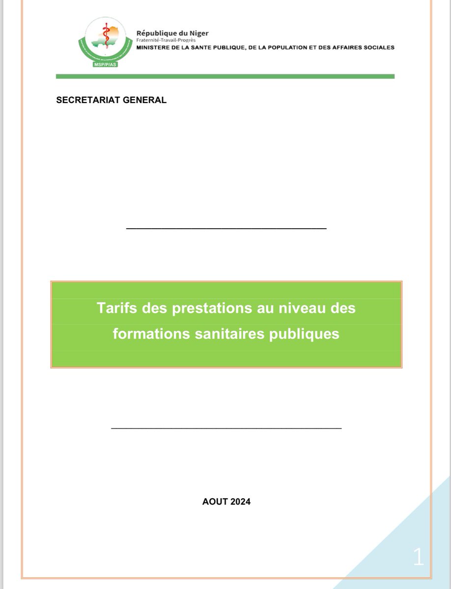 birdson6's tweet photo. Avec la nouvelle tarifications dans les services #public de #santé au #Niger, vos actions apportent #espoir et bien-être à notre #nation. Que Dieu bénisse le Niger et ses dirigeants. @PresidenceNiger + de détails https://t.co/UmD2eB8msH https://t.co/nqFMz1IFrg