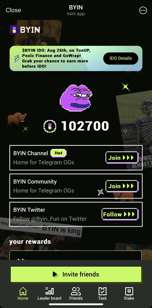 Đi đâu cũng nghe người người nhà nhà bàn về $Dogs tui nhức nhức cái đầu quá😬
Quên $Dogs đi, cày $BYIN đi Ae

📌Link: t.me/BYIN_official_…

#Airdrop