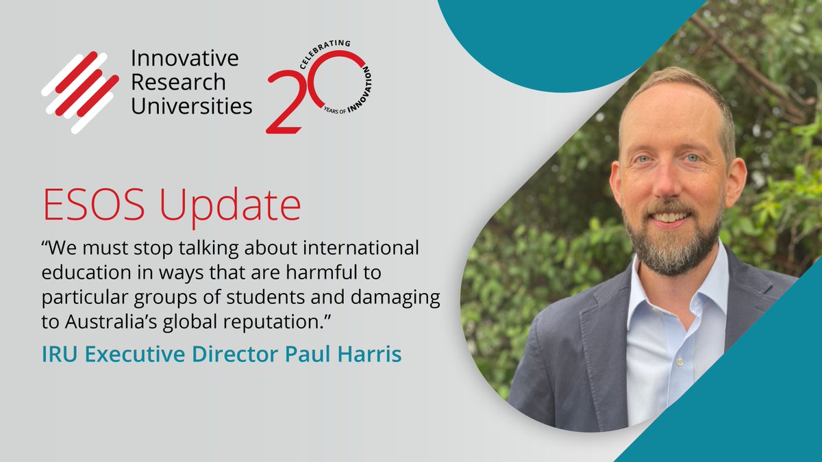 IRU Executive Director Paul Harris appeared at the Senate committee hearing into the ESOS Amendment (Quality and Integrity) Bill 2024 this morning.  Read his full opening statement to the committee here: iru.edu.au/policy_submiss…