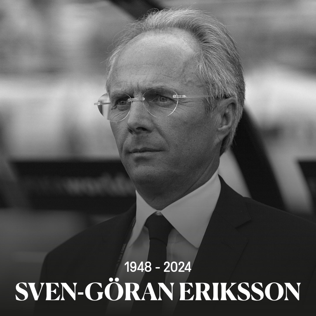 Everyone at Everton send our condolences to the family and friends of former England manager Sven-Göran Eriksson following his passing at the age of 76.

Rest in peace, Sven.