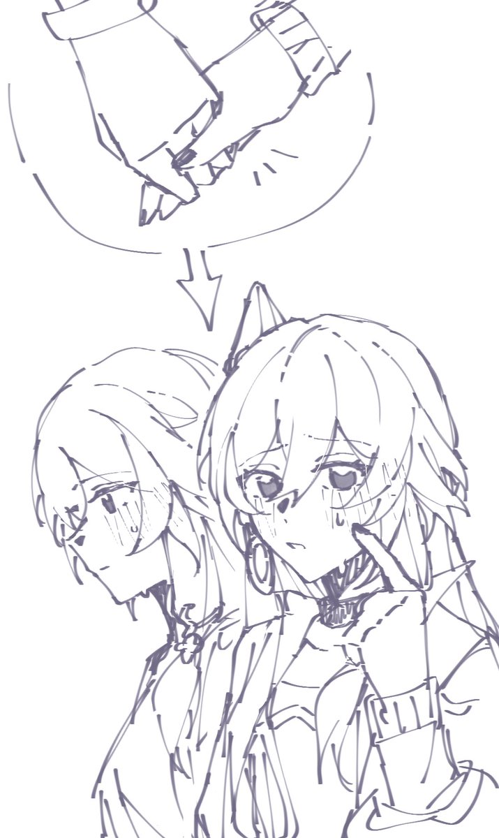 #HonkaiImpact3rd #sentihua
只是牵手也会脸红呢……