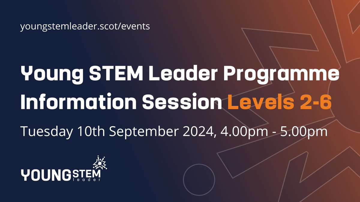 Want to know more about the Young STEM Leader Programme (YSLP), an exciting award which aims to spark greater interest and participation in #STEM among young people in Scotland. Join our Info Session here➡️ youngstemleader.scot/event-details/…
