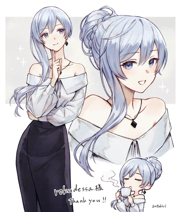 rokudessa様へのSkebイラスト納品しました!OCのルミナちゃんを描かせて頂きました!リクエストありがとうございます!! 