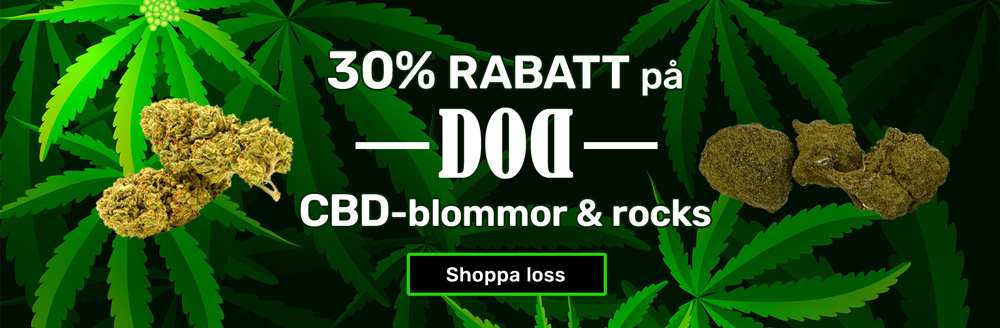 Sale! 30% off on DOD CBD buds, moonrocks and more! 

smoketower.com/buds-30-procent

And don't forget to use the code: 50off 
(coupon is available until 31/8)