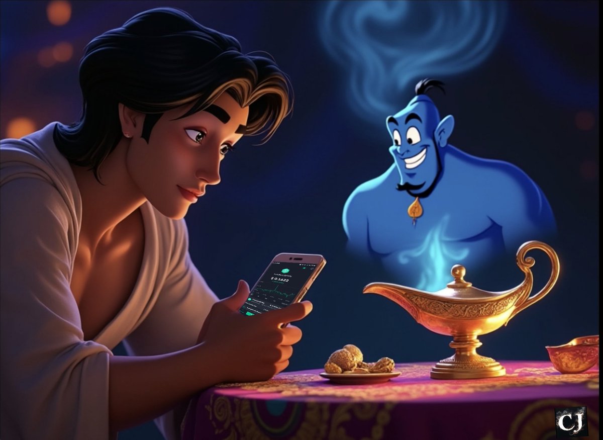 hyjazzz's tweet photo. 🚨 EXCLU 🚨 : Le vœu secret d'Aladin ?
Que le génie lui crée une app pour investir en un clic et avant tout le monde dans les #cryptos les plus solides !
Aladin visait l'autonomie financière, pas juste une lampe ! #AladinApp #CryptoScoop
#weareswissborg quel serait ton vœux ?
#swissborg #borg #btc #crypto