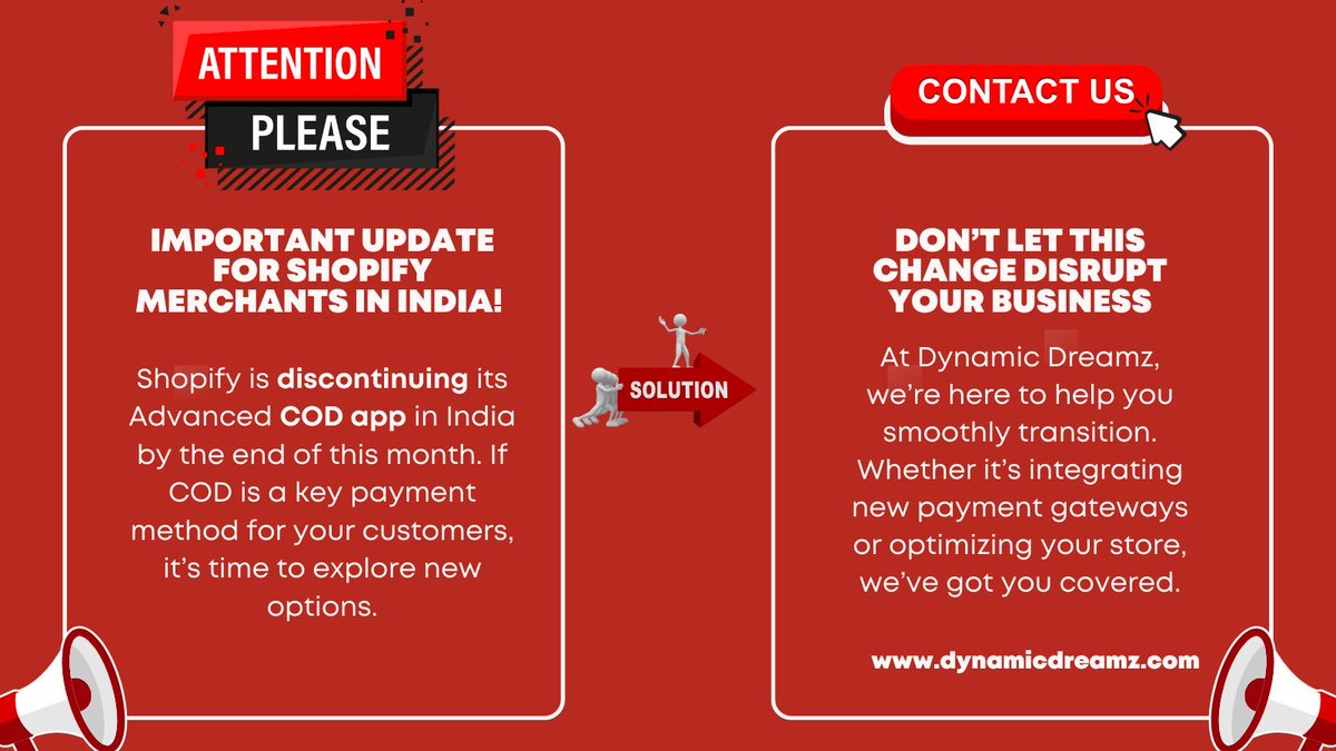 DynamicDreamz's tweet photo. Important Update for Shopify Merchants in India! 🇮🇳

#Shopify #Ecommerce #ShopifyIndia #DynamicDreamz #ShopifyDevelopment #PaymentGateway #ShopifyUpdates #Shopifystore #Ecommercestore #business #startup https://t.co/oEqU7PbhuJ