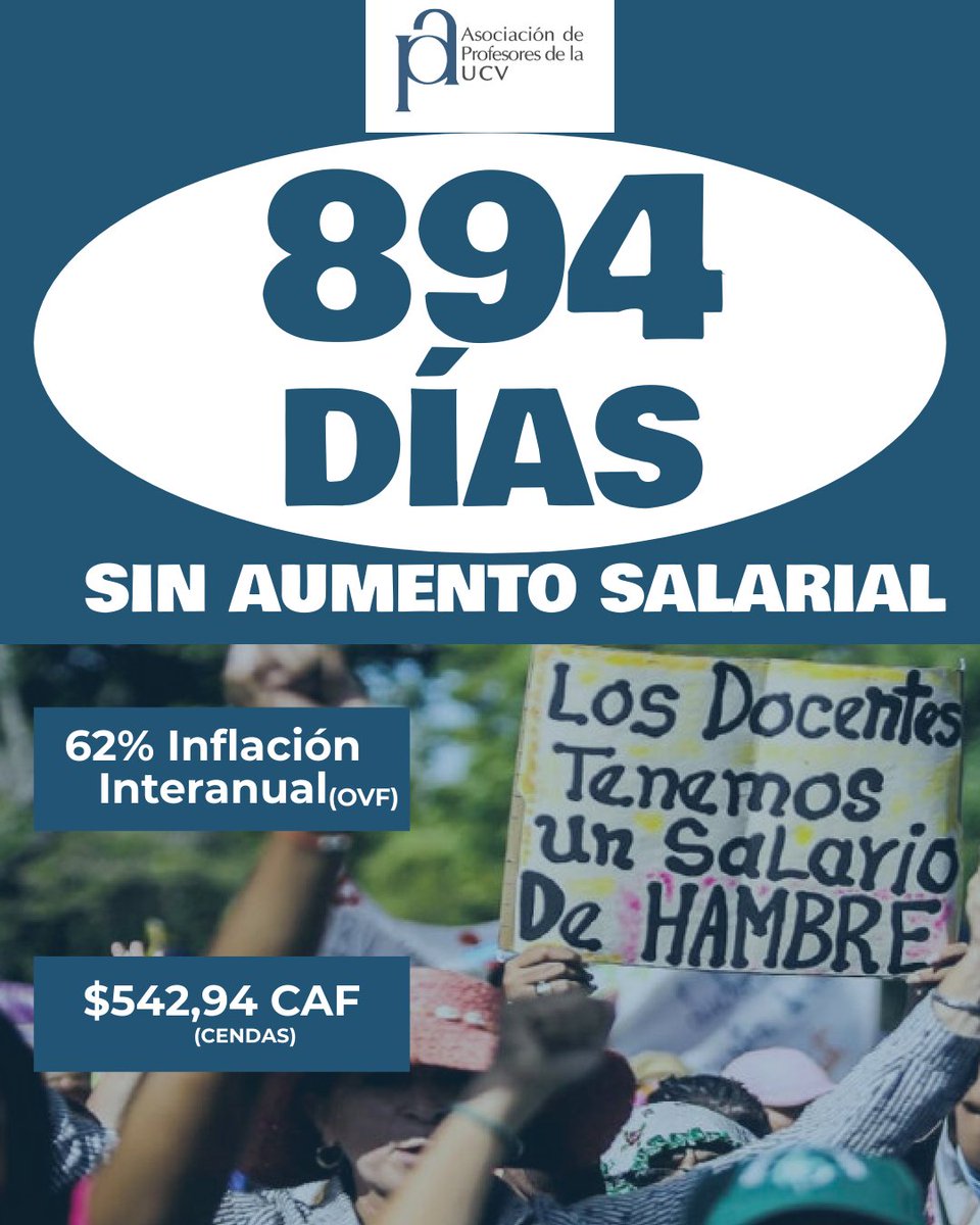 #UCV #Profesores #SalariosDignosYa #BonoNoEsSalario