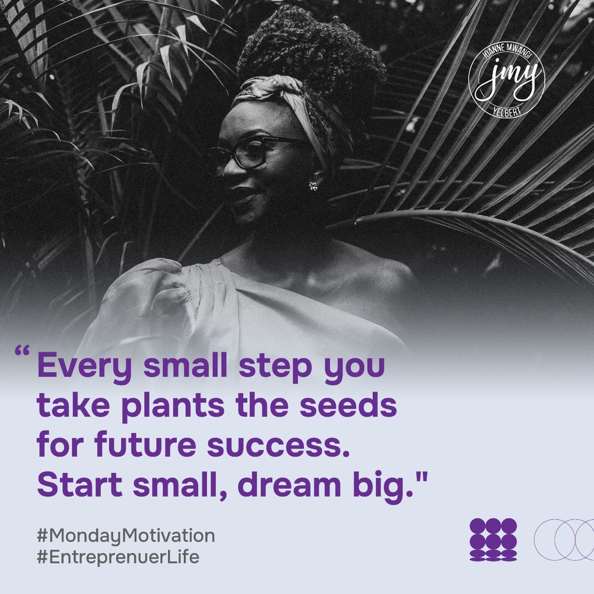 Start small, but dream big! Anything small you do today is a stepping stone to tomorrow's success. After all, greatness happens one step at a time. Keep moving, keep growing.

#MondayMotivation #EntrepreneurLife #DreamBig #StayInspired #SuccessJourney #KeepGrowing