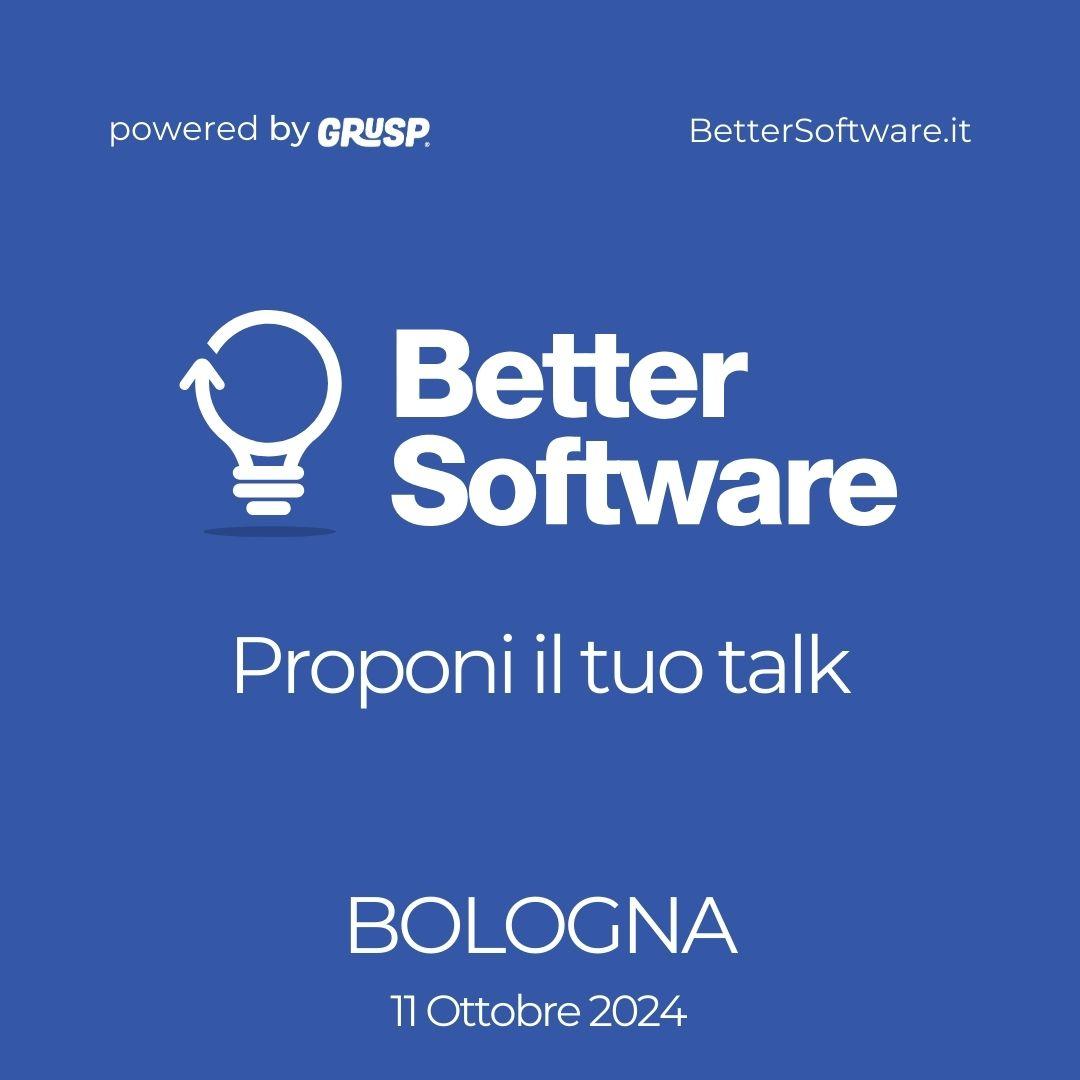 devsecopsdayit's tweet image. Proponi il tuo talk a #BetterSofware, la conferenza IT dedicata al #software #sostenibile.
📍Bologna | 📆11 Ottobre 2024

La CFP è aperta fino al 7 settembre
📝 bit.ly/4c1YIxh 📝

Raccogliamo le proposte su 5 grandi temi (segue)
#BSW #ambientale #sociale #governance