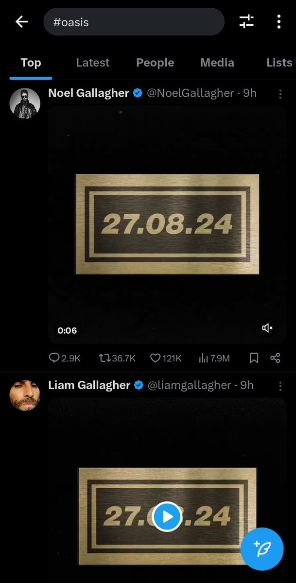 bumchinbus's tweet photo. The emotions.
This means EVERYTHING.
BIBLICAL 
#Oasis #oasisreunion #LiamGallagher #NoelGallagher https://t.co/yV5l0cn72u