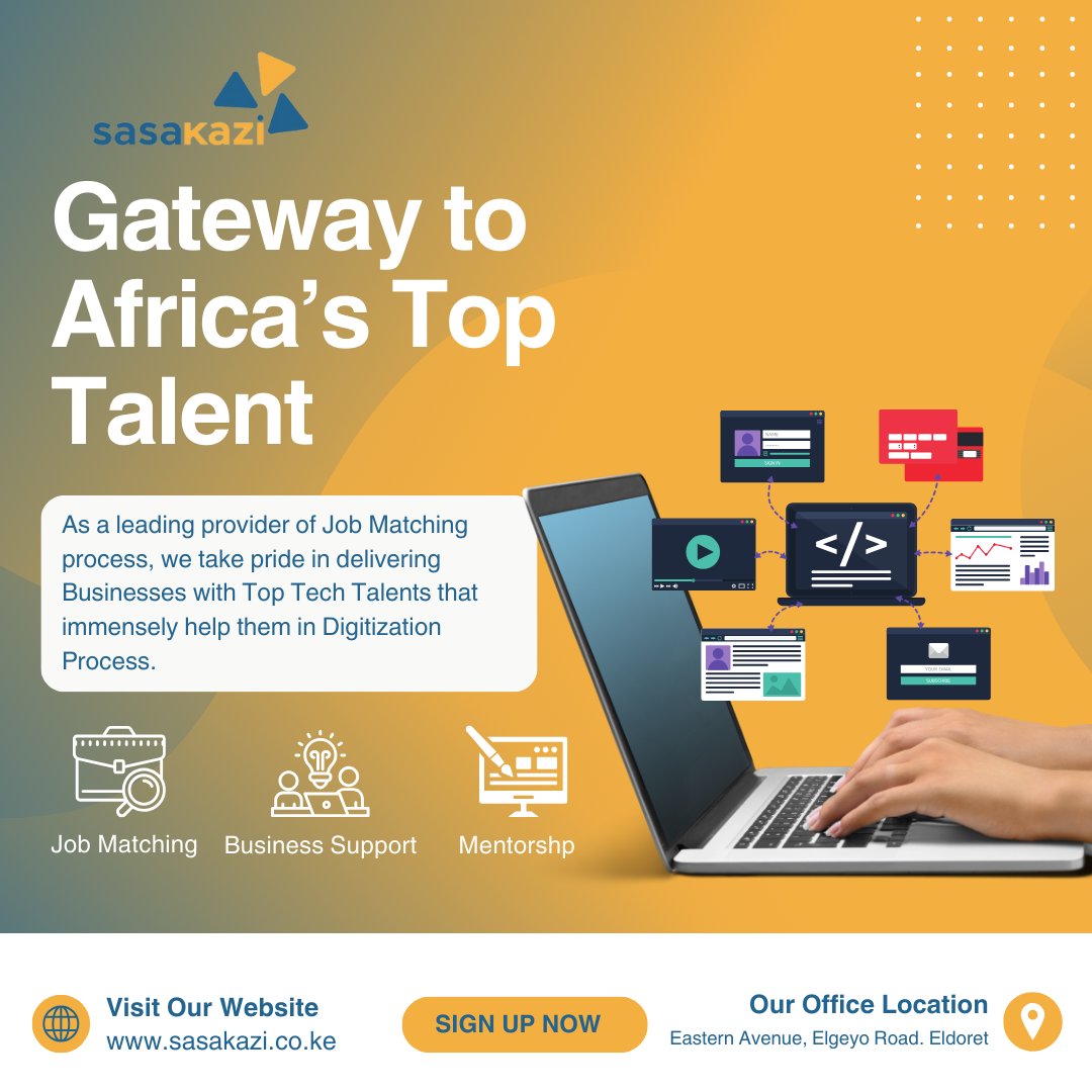 We're not just matchmakers, we're career architects. 🏗️
At Sasakazi, we're your dedicated architects of professional success.  We don't just connect you with an opportunity; we design a career path for you

Let us be your guide to unlocking your full potential.