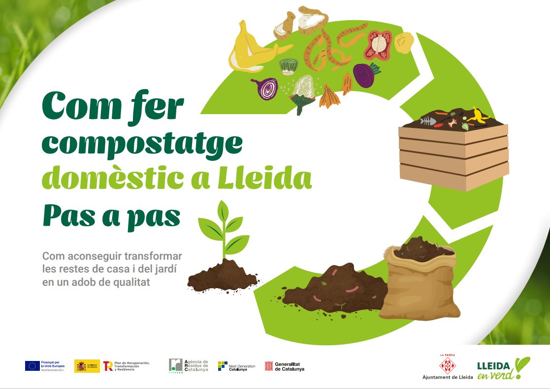 lleidaenverd's tweet photo. 🥕🍗🐟 A partir del #compostatge domèstic aconseguim convertir un #residu en un recurs, reduir la quantitat de #deixalles, i estalviar energia en el transport de les #escombraries ❗

#compostatgelleida @paerialleida @residuscat https://t.co/O3vpXeK3n7