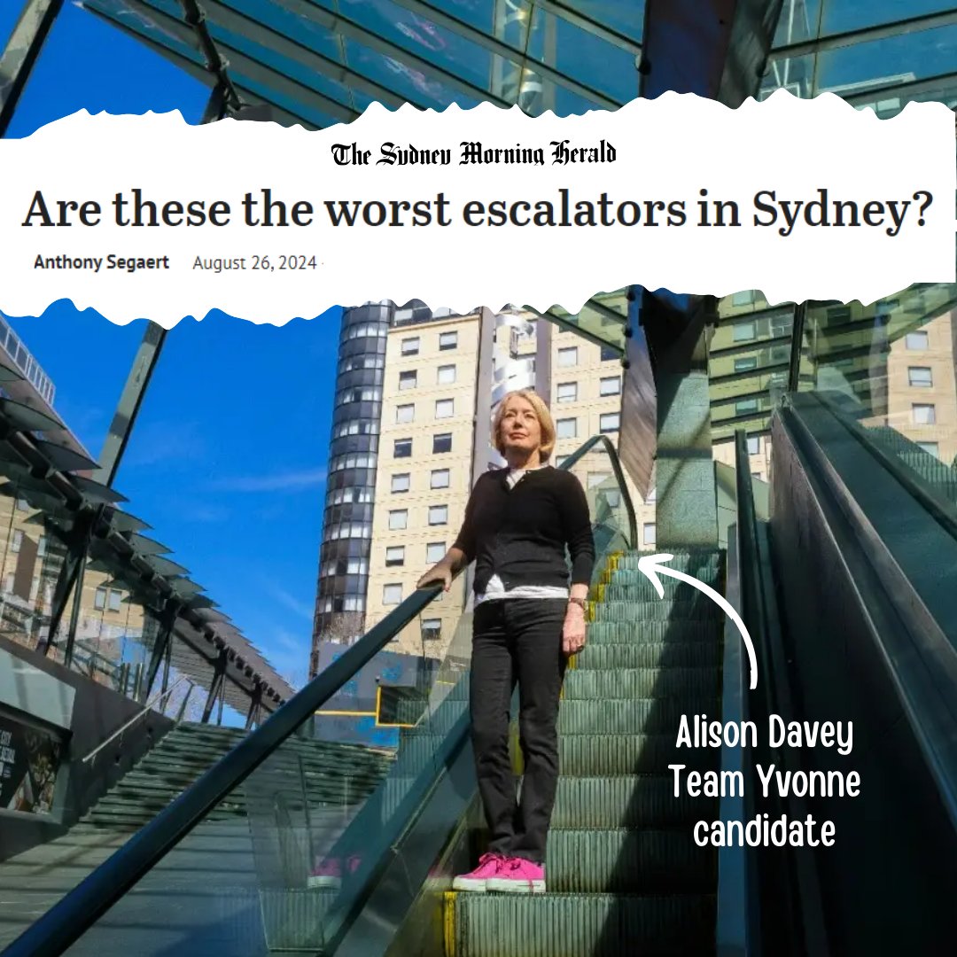 The escalators and lift at Railway Square have been out of order for more than 3 years. The maintenance and repair of vital accessibility infrastructure should be a top priority. We need a Sydney that is #accessible for all.