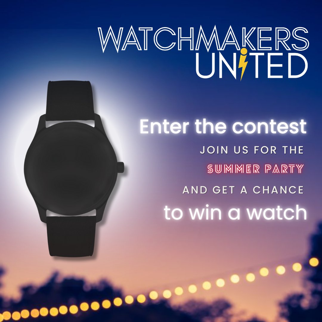 There's still time to try your luck at winning a watch at our Summer Party 🥂

Don't miss this exceptional opportunity! 🎟️

🔗 Register here: forms.gle/CZmrTRs9GYB7Rz…

#GenevaWatchDays #WatchCompetition #Sherpa #Fears #ExclusiveEvening