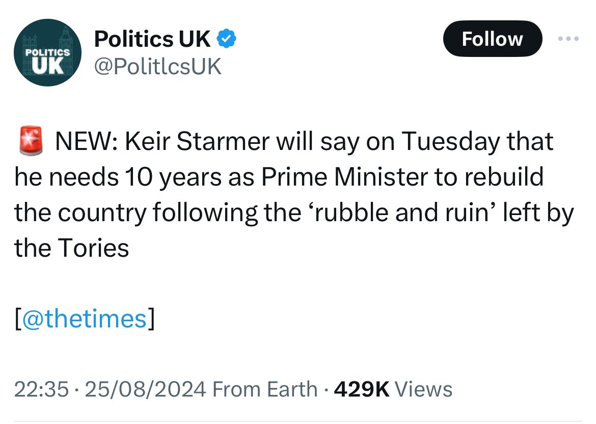 If this system is going to deliver *25 years straight* of pain and plummeting standards for most people before it can improve, then a national calamity like that requires a more detailed explanation than “The Tories spent recklessly”.