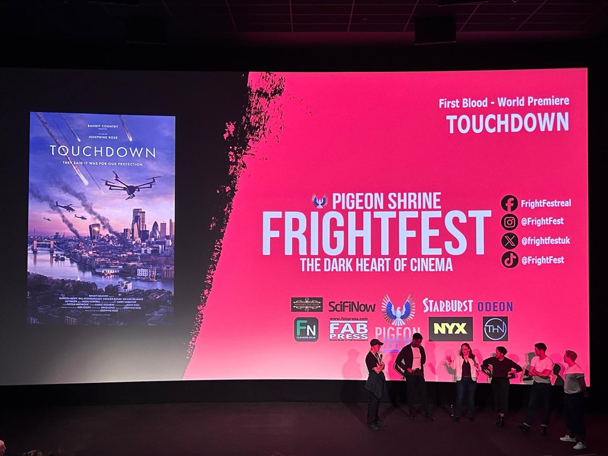 Josephine Rose (@banditjro) on Twitter photo TOUCHDOWN premiere in Leicester Square at FrightFest. What a great launch for the film. Incredibly thankful to Ian Rattray and all <a href="/FrightFest/">FrightFest</a> TOUCHDOWN premiere in Leicester Square at FrightFest. What a great launch for the film. Incredibly thankful to Ian Rattray and all <a href="/FrightFest/">FrightFest</a>